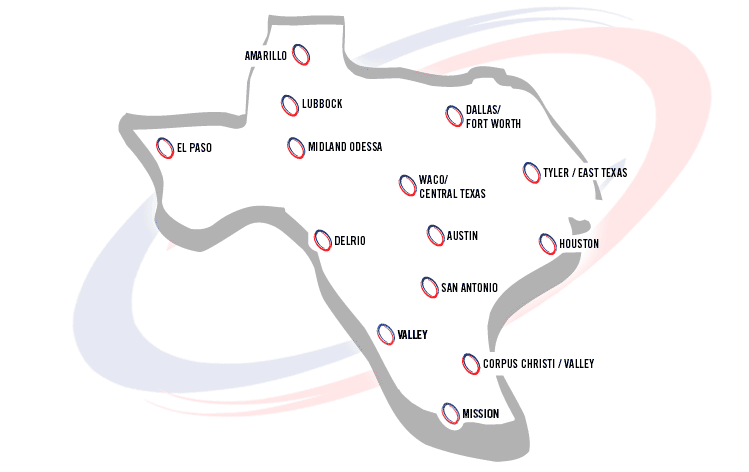 Texas Filter Services Map